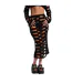 Jupe Mi-longue Motif/style Usé Femme Noir The Ragged Priest-1