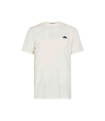 Mens logo natural cotton t-shirt white Weird Fish