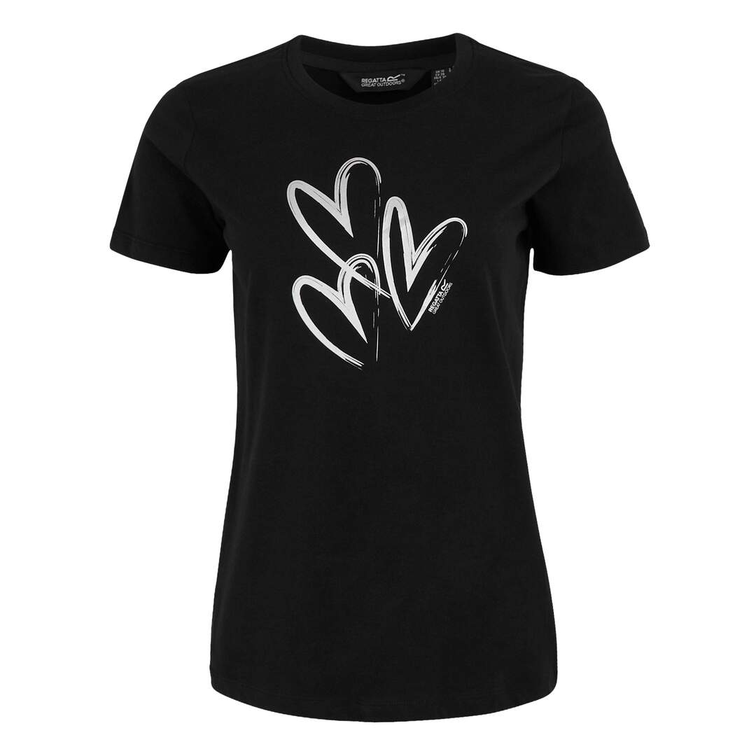 T-shirt filandra femme noir Regatta-1