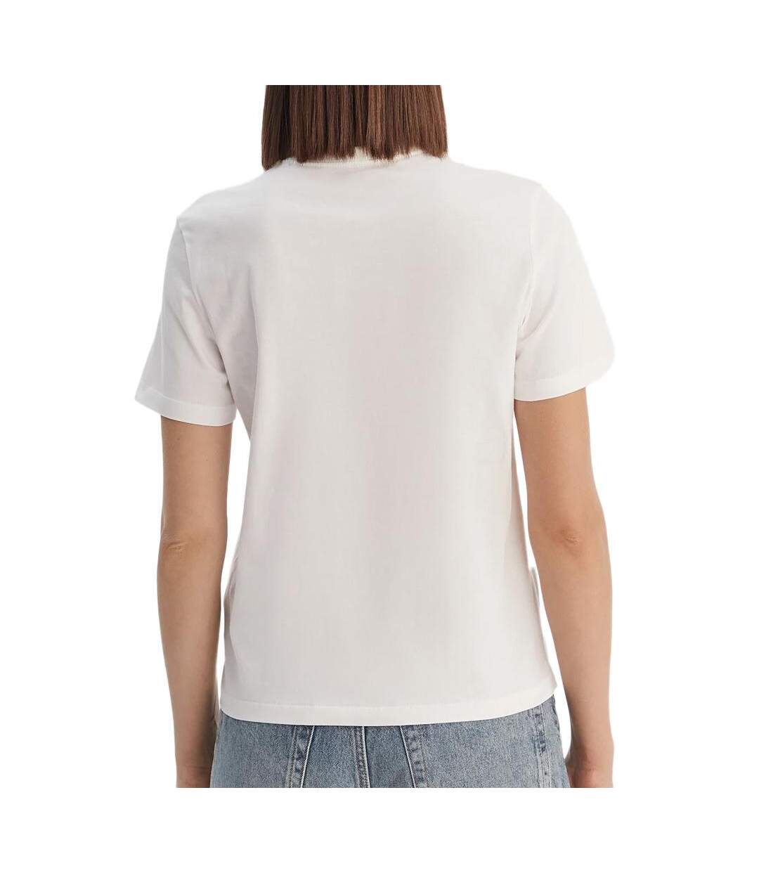 T-Shirt blanc femme calvin klein jeans monog-2