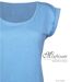 Tee-shirt MAYFLOWER DELHI3 sans manches : fraîcheur azur en coton flammé-4