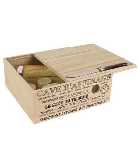 Cave à fromage avec couteau collection LE GOÛT DU TERROIR