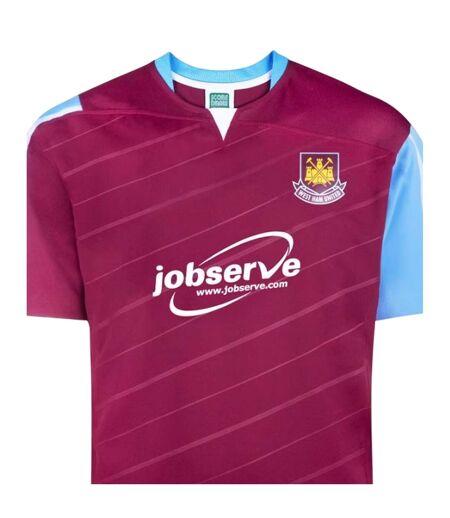 Mens 2005 West Ham United Fc Football Shirt Claret Blue Score Draw