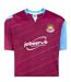 Mens 2005 West Ham United Fc Football Shirt Claret Blue Score Draw-4