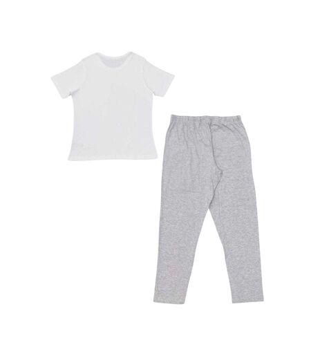 Ensemble De Pyjama Manches Courtes Motif/style Uni Femme Gris Linea