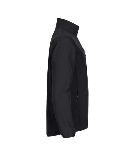 Mens Classic Soft Shell Jacket Black Clique