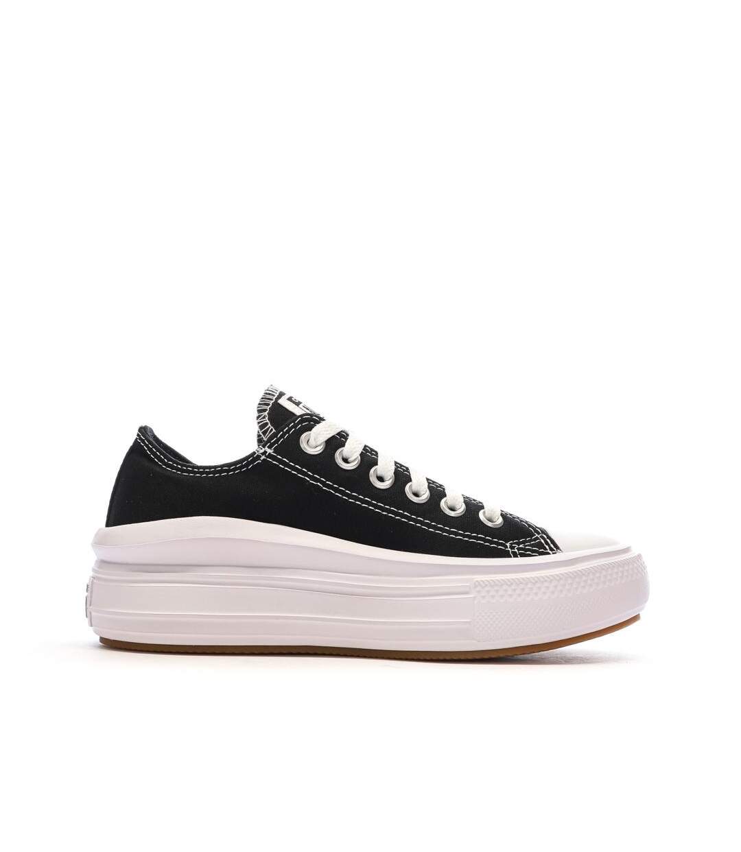 Baskets noires femme converse all star move platform-2