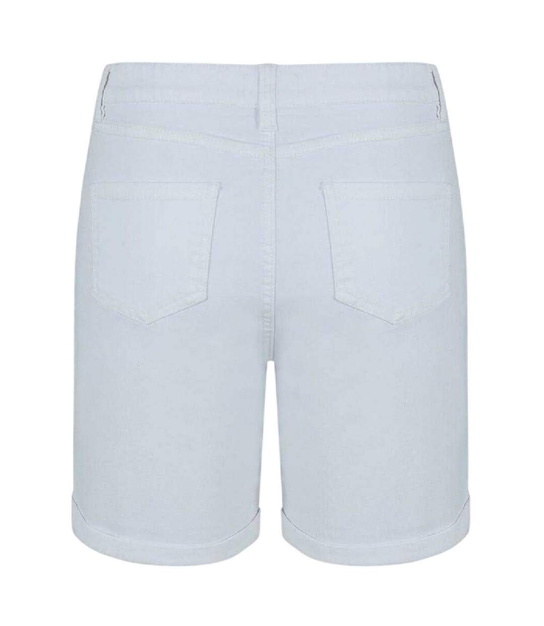 Short En Jean Femme Blanc Be You-2