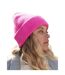 Bonnet Motif/style Couleurs Vives Adulte Rose Vif Beechfield-1