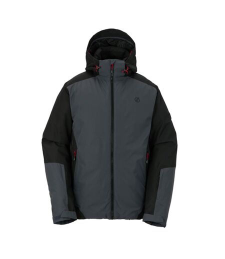 Blouson De Ski À Capuche Ajustable Precision Homme Noir Anthracite Rouge Vif Dare 2B