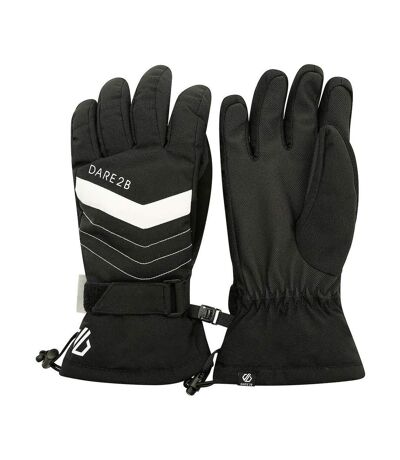 Dare 2B Womens/Ladies Charisma Ski Gloves (Black/White) - UTRG5690