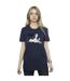 Disney Femme/Les femmes 101 Dalmatians Top Dog Coton Boyfriend T-Shirt (Bleu marine) - UTBI26084-2
