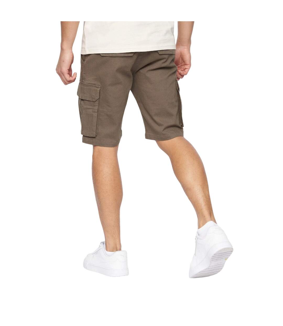 Short à poches frentons homme marron Crosshatch-2