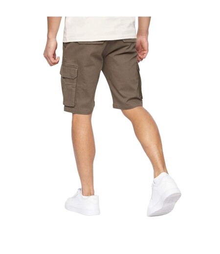 Short à poches frentons homme marron Crosshatch