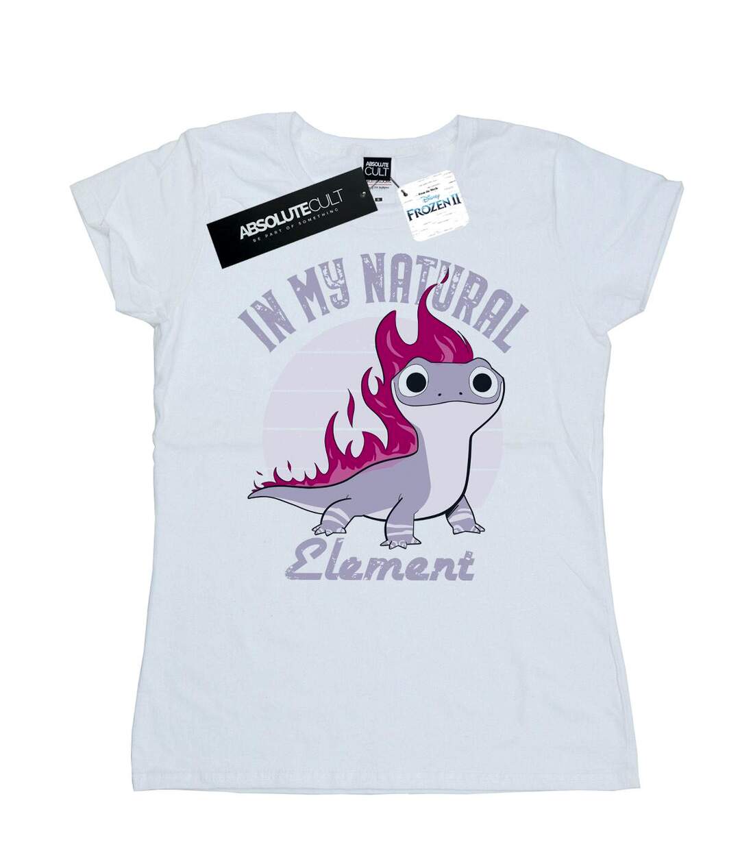 Disney Femme/Les femmes Frozen 2 Salamander Bruni Element Cotton T-Shirt (Blanc) - UTBI21841-1