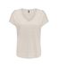 T-Shirt beige femme only rabi-1