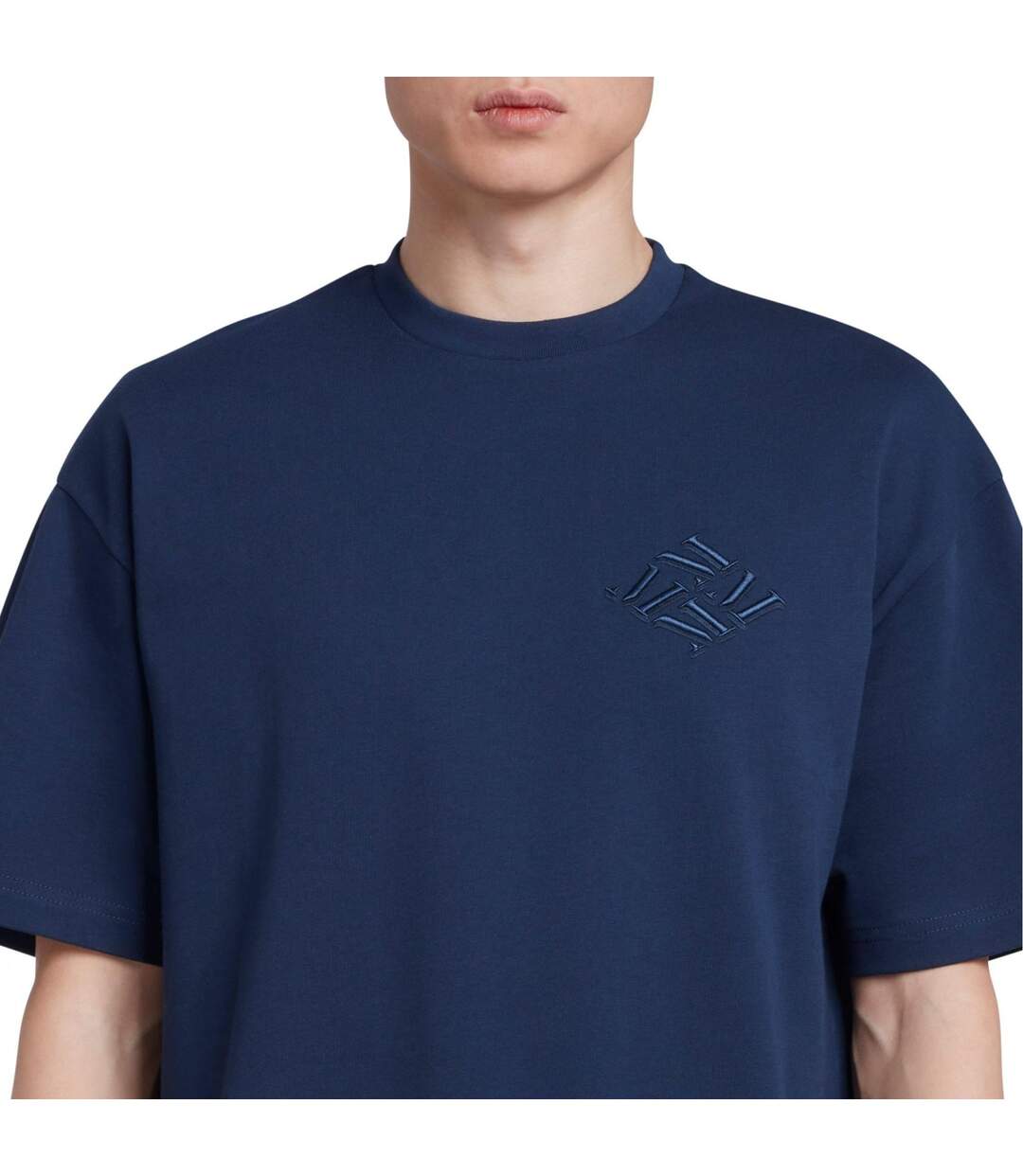 T-shirt 4m Homme Bleu Marine Mallet-4