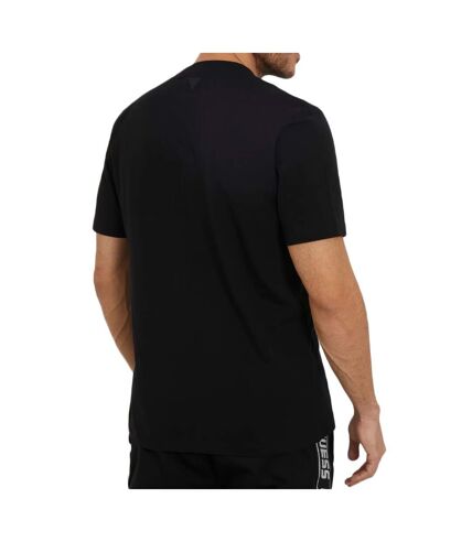 T-shirt Noir Homme Guess Alphy
