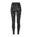 Legging Motif/style Marbré Femme Noir Urban Classics-2