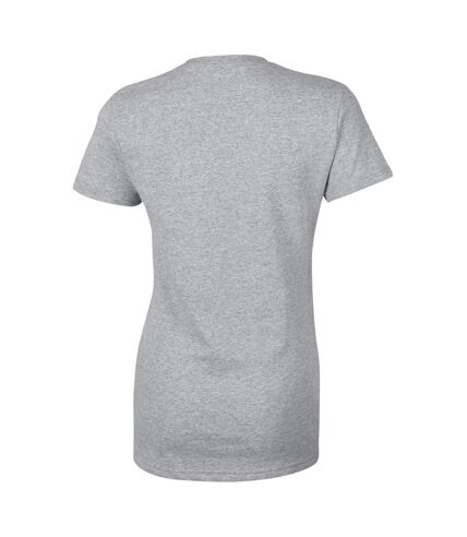 Gildan - T-shirt à manches courtes coupe féminine - Femme (Gris) - UTBC2665