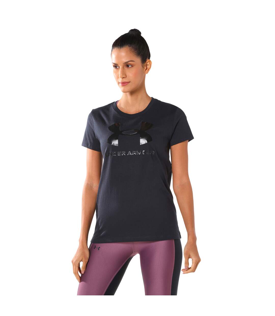 T-shirt Sportstyle Femme Noir Under Armour-1