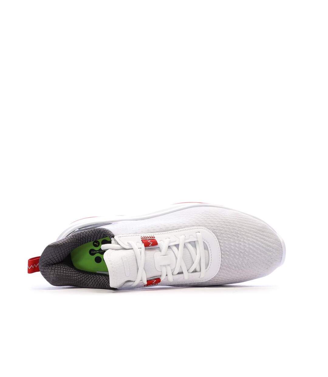 Chaussures de golf blanc/rouge homme puma fusion crush sport-4