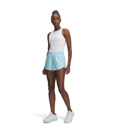 Womens/ladies Play Up 2 In 1 Shorts Stream White Under Armour