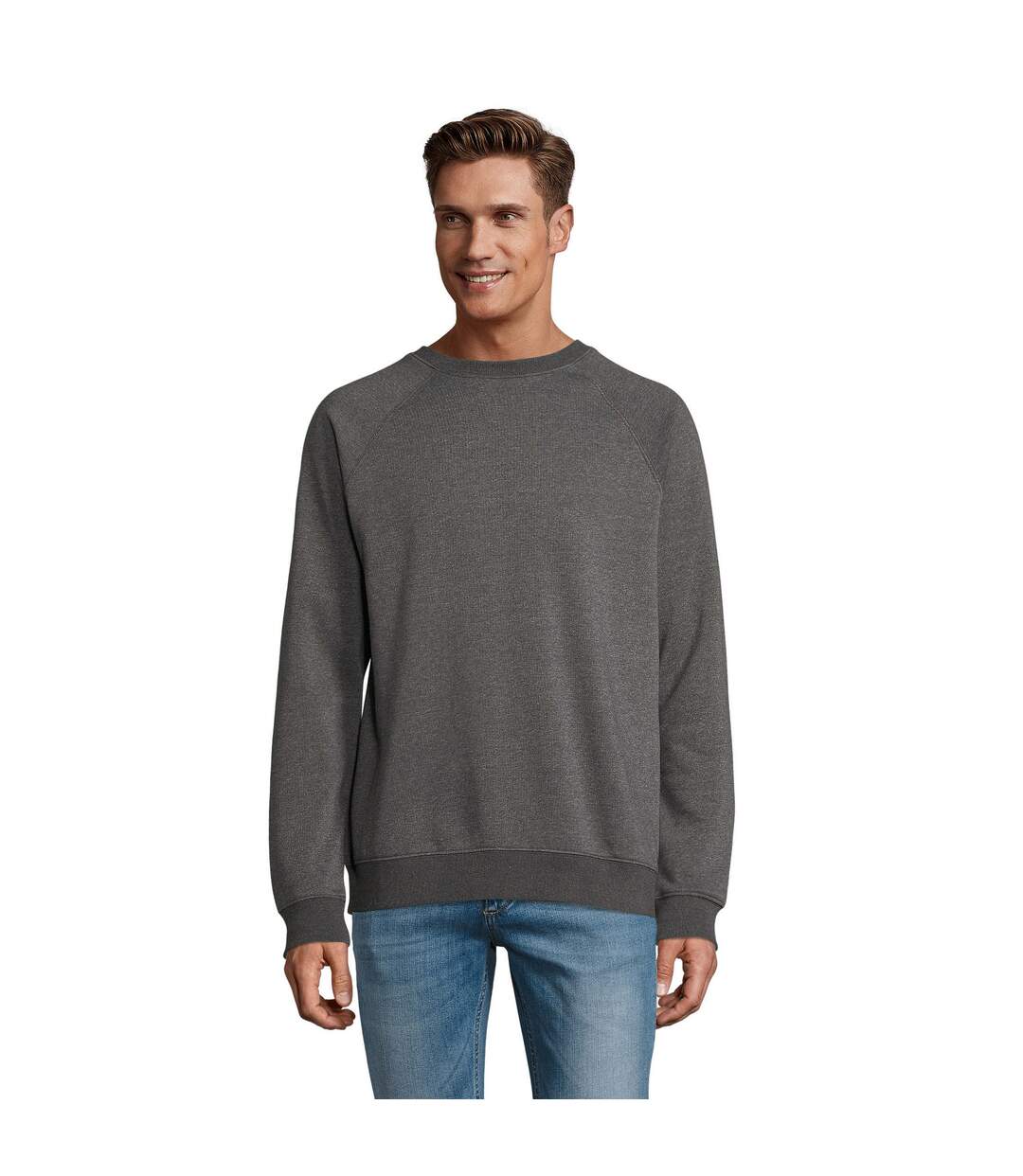Sweat Space Adulte Charbon Chiné SOLS-2