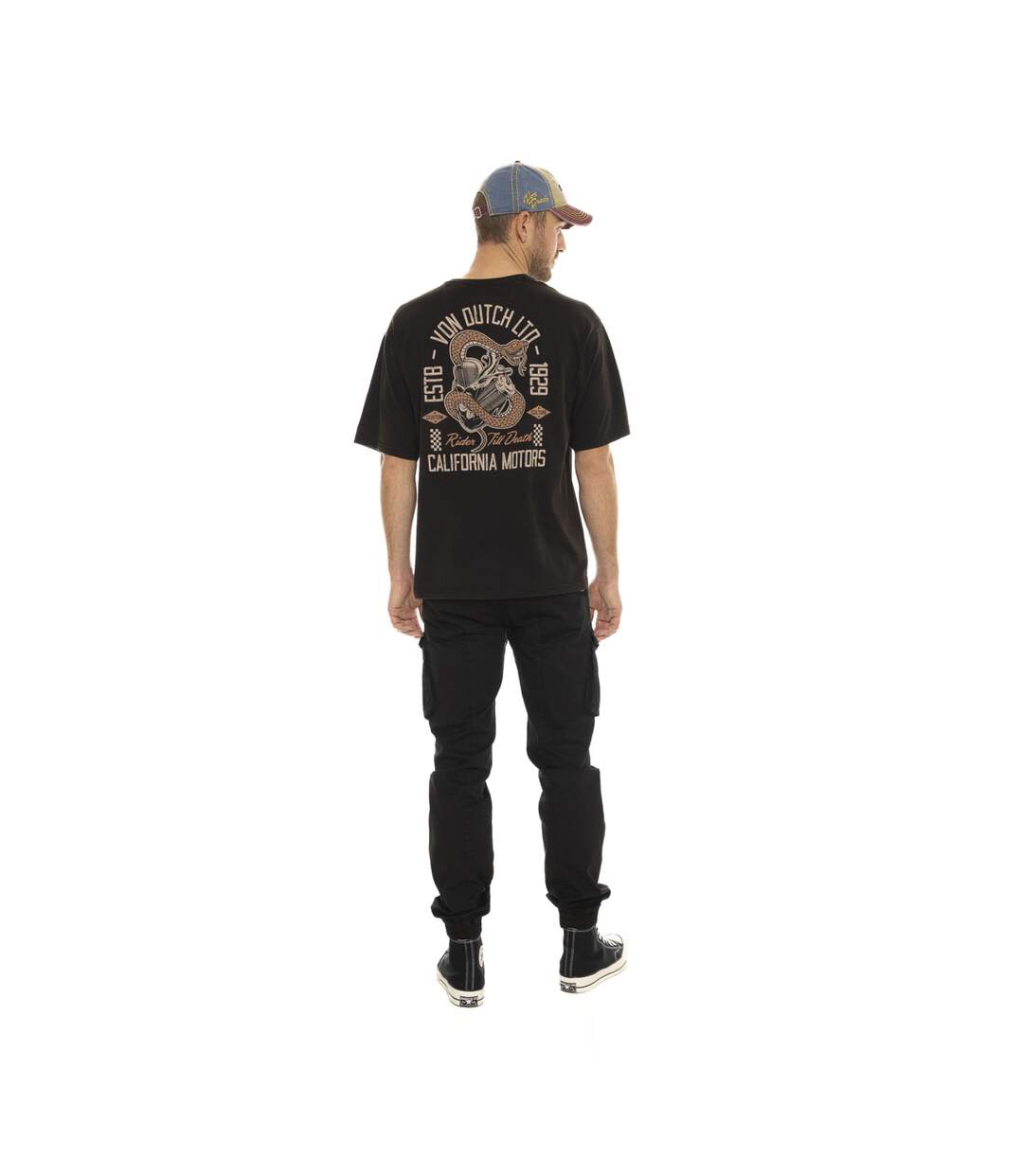 T-shirt en col rond à manches courtes homme Relax Fit Heart Vondutch-5