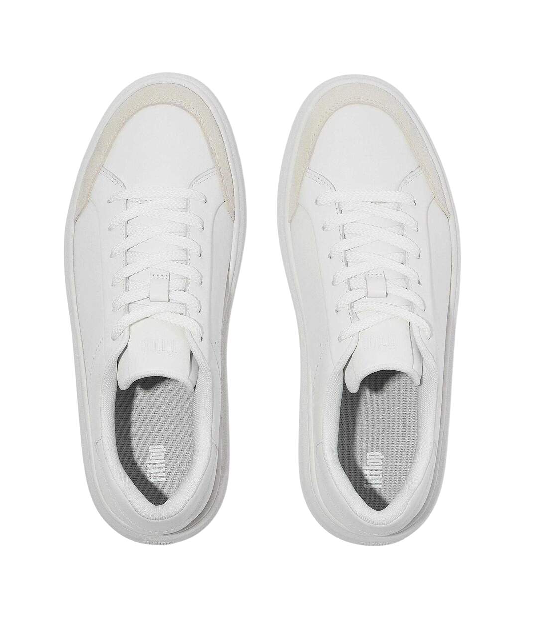 Womens/ladies Leather Platform Trainers Urban Fit Flop-3