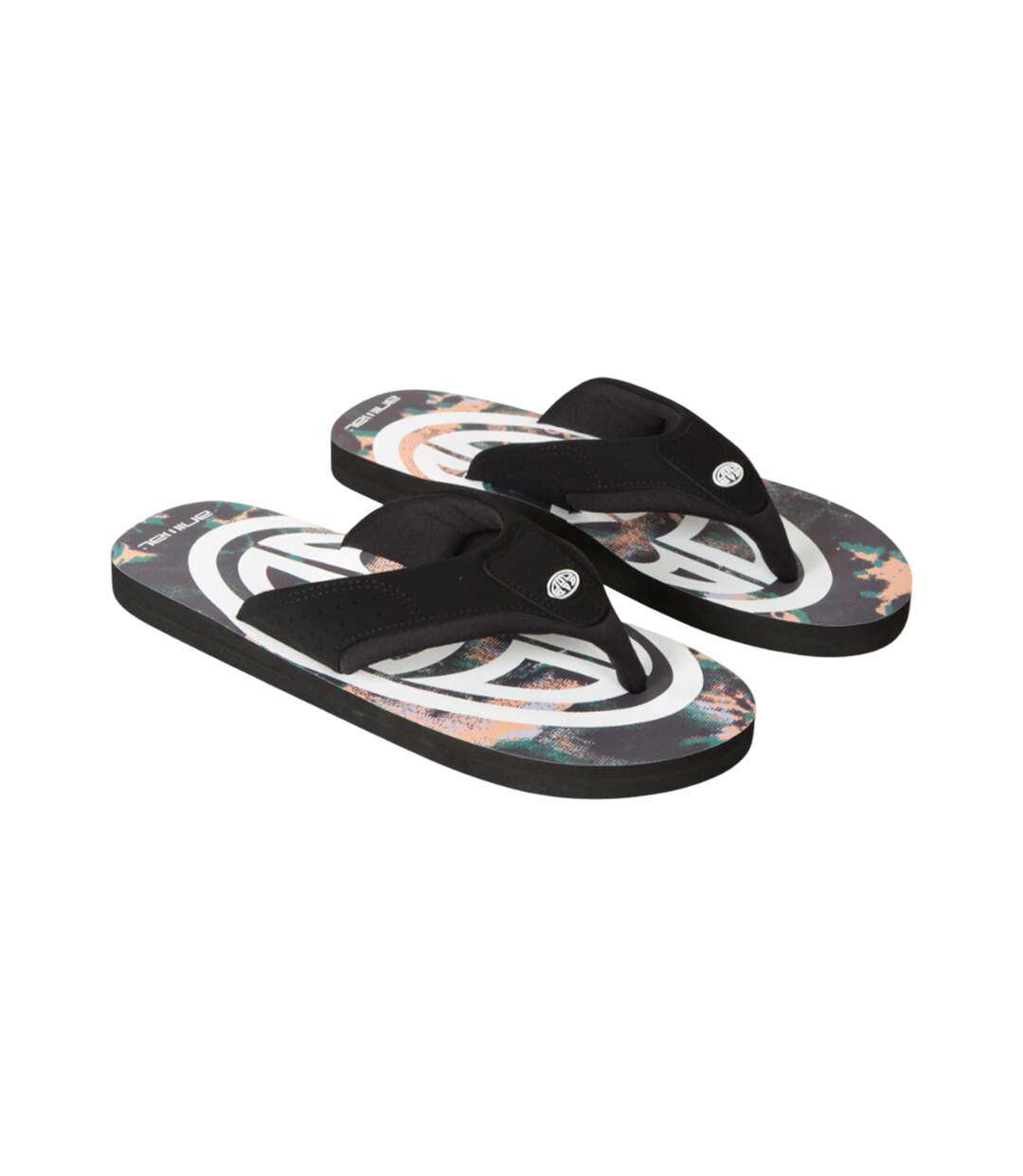 Mens jekyl big logo flip flops mixed Animal-1