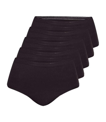 Lot de 5 culottes taille haute pour les règles femme Athena