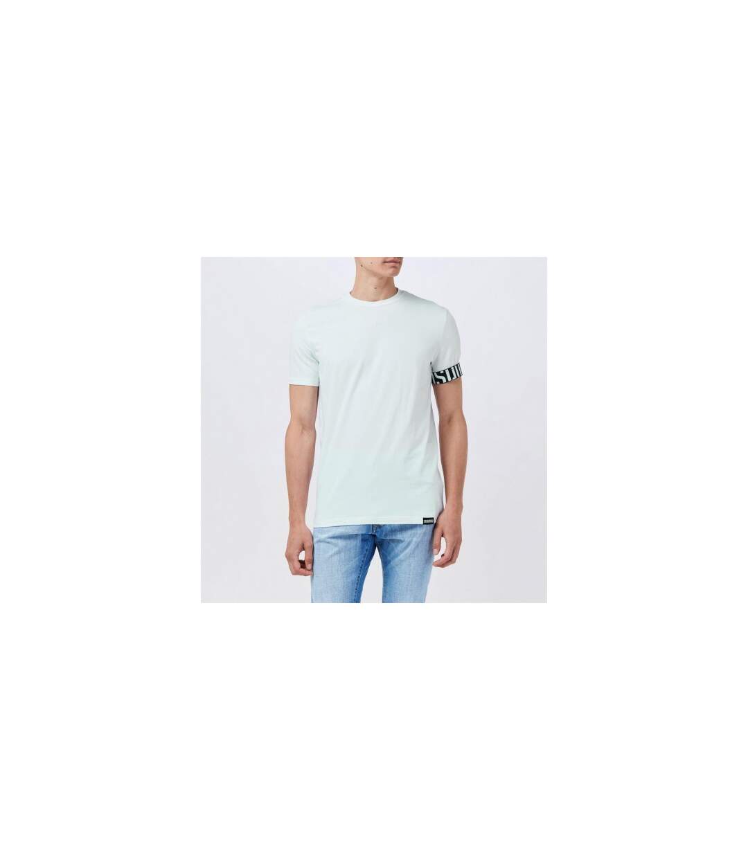 T-shirt Urban Homme Blanc Noir DSquared2-1
