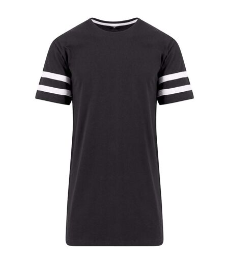 Build Your Brand Unisex Stripe Jersey Short Sleeve T-Shirt (Black/White) - UTRW5668