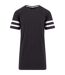 Build Your Brand Unisex Stripe Jersey Short Sleeve T-Shirt (Black/White) - UTRW5668