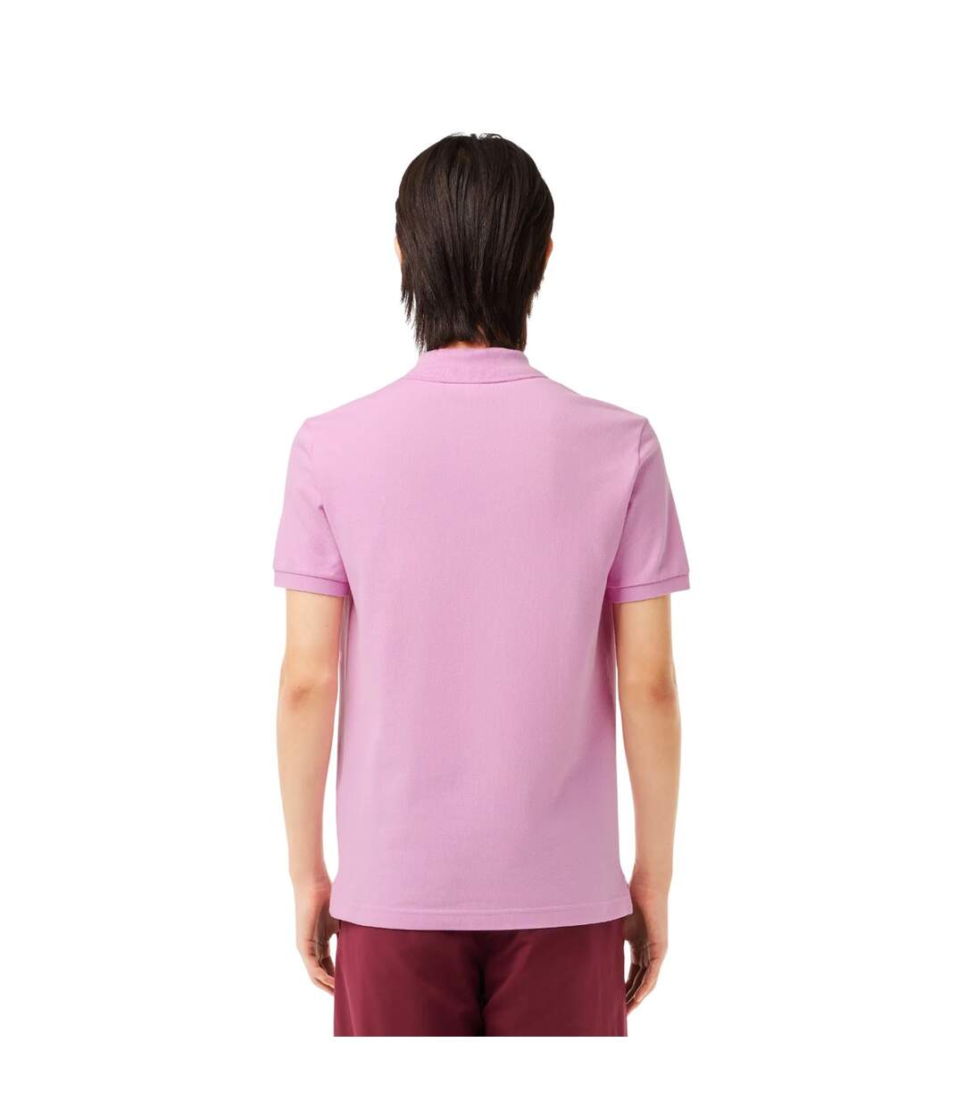 Mens L.12.12 Pique Slim Polo Shirt Pink Lacoste-3