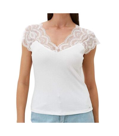 T-Shirt Blanc Femme Morgan Delo - M