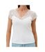 T-Shirt Blanc Femme Morgan Delo - M-1