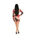 Womens/ladies Cut Out Mini Dress Red Multicoloured Missy Empire-4