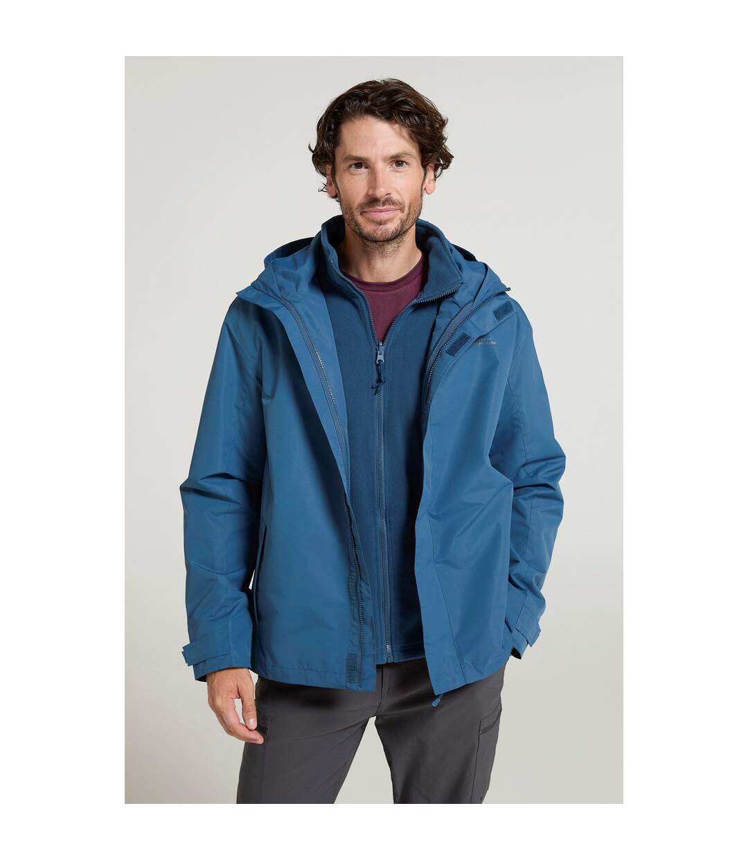 Veste fell homme bleu foncé Mountain Warehouse-1