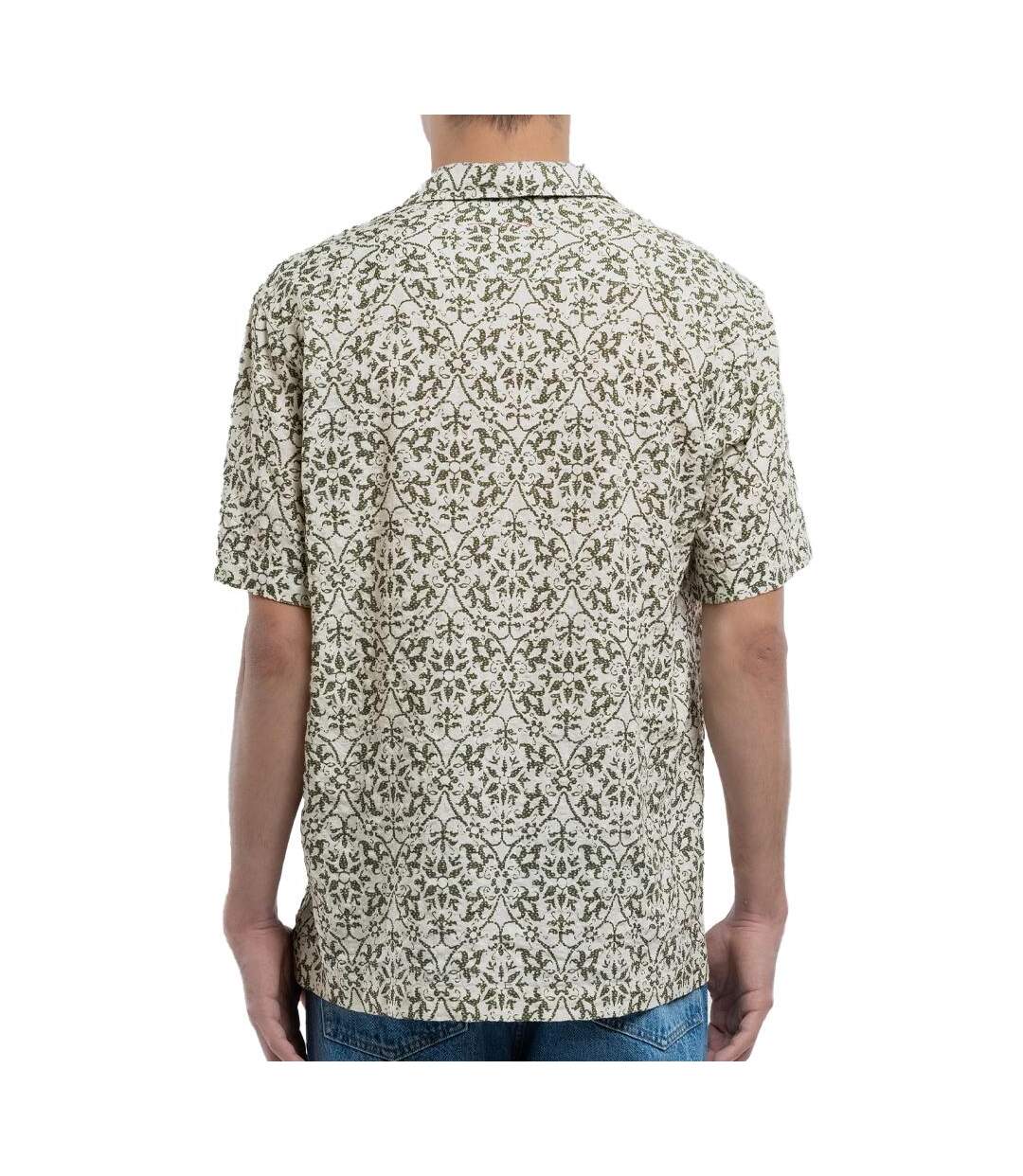 Chemise beige/kaki homme teddy smith raymond-2