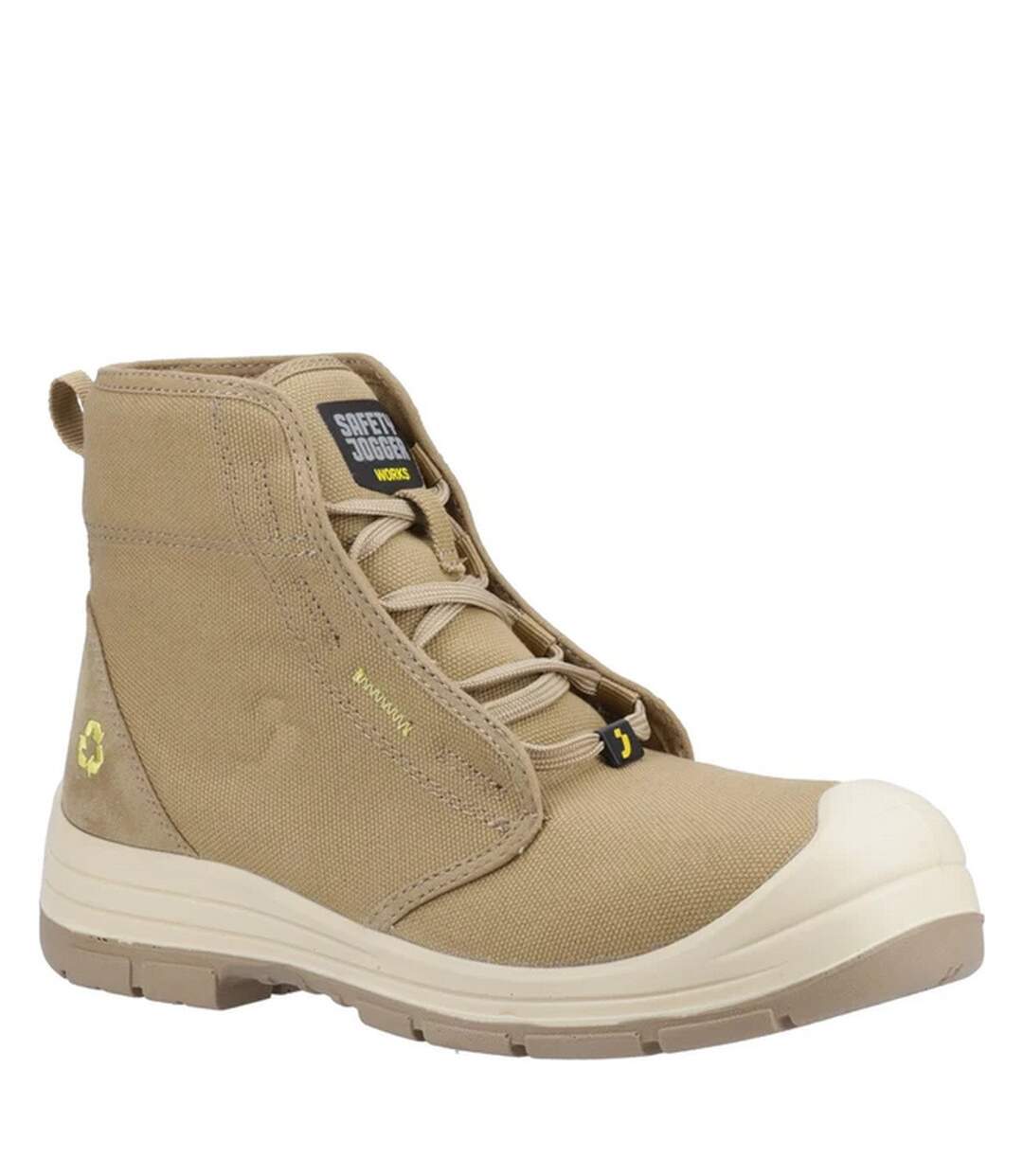 Bottines de sécurité ecodesert s1p homme beige Safety Jogger-1