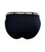 Bas de bikini noir femme grain de sable pendentif-2