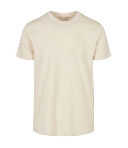 Build Your Brand Mens Basic Round Neck T-Shirt (Sand)