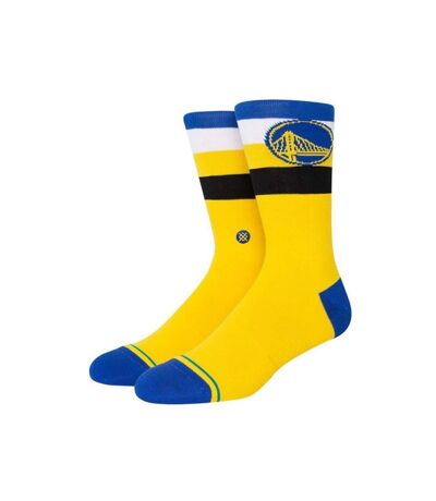 STANCE Chaussettes Homme Coton WARRIORS ST CREW Jaune Bleu NBA