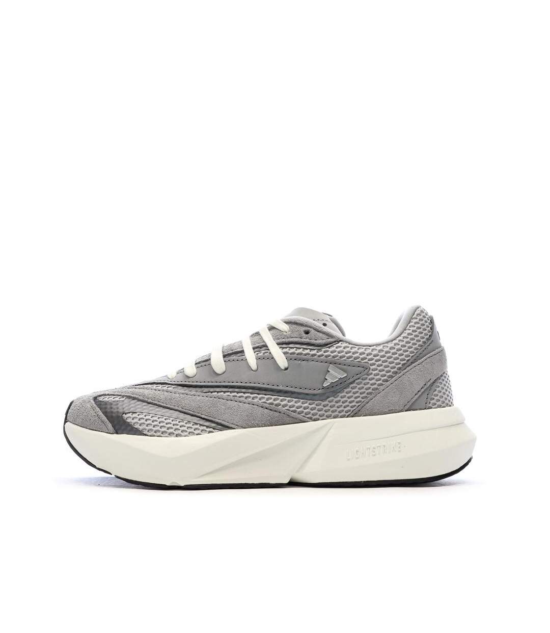 Chaussures de running grises femme adidas lightblaze-1