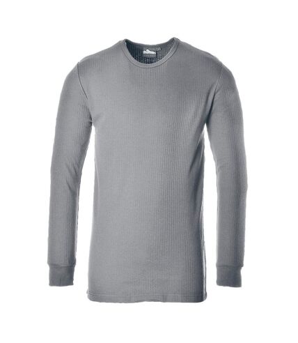 Portwest Mens Thermal Long-Sleeved T-Shirt (Gray)