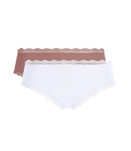 Lot de 2 shortys Daily Coton Dentelle