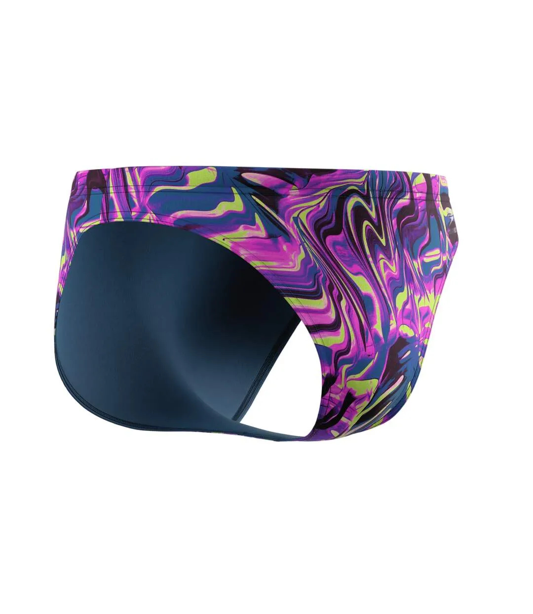 Mens Techno Jungle Abstract Floral Endurance+ Briefs Dark Pink Green Speedo-3