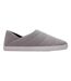 Womens/ladies Quilted Flat Slippers Grey Toms-1